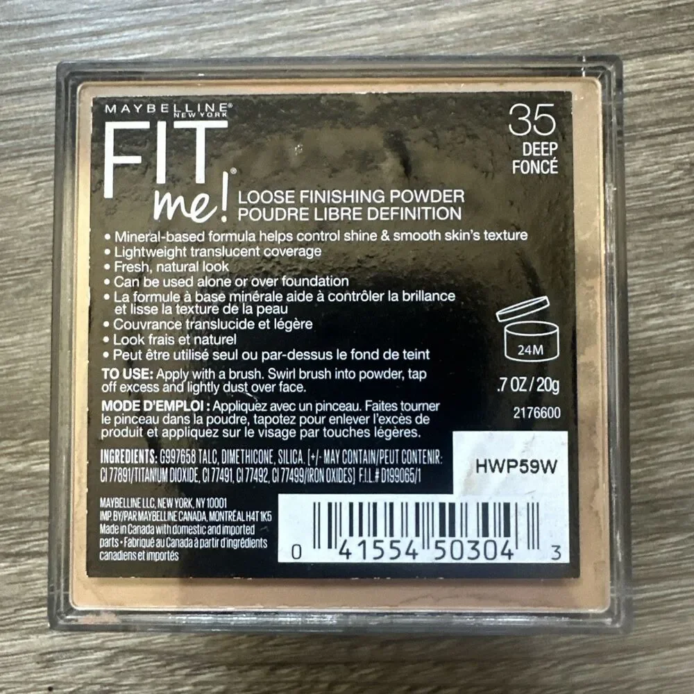 Maybelline New York Fit Me Loose Finishing Setting Powder, 35 Deep